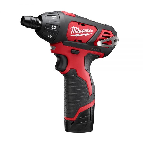 Milwaukee M12 Kit con Escobillas 12-Voltios ion de Litio Atornillador Hexagonal