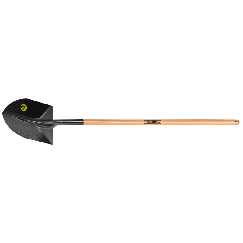 Pala en punta de huevo mango de madera 120 cm
